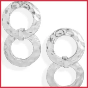 Hammered Circles Earrings