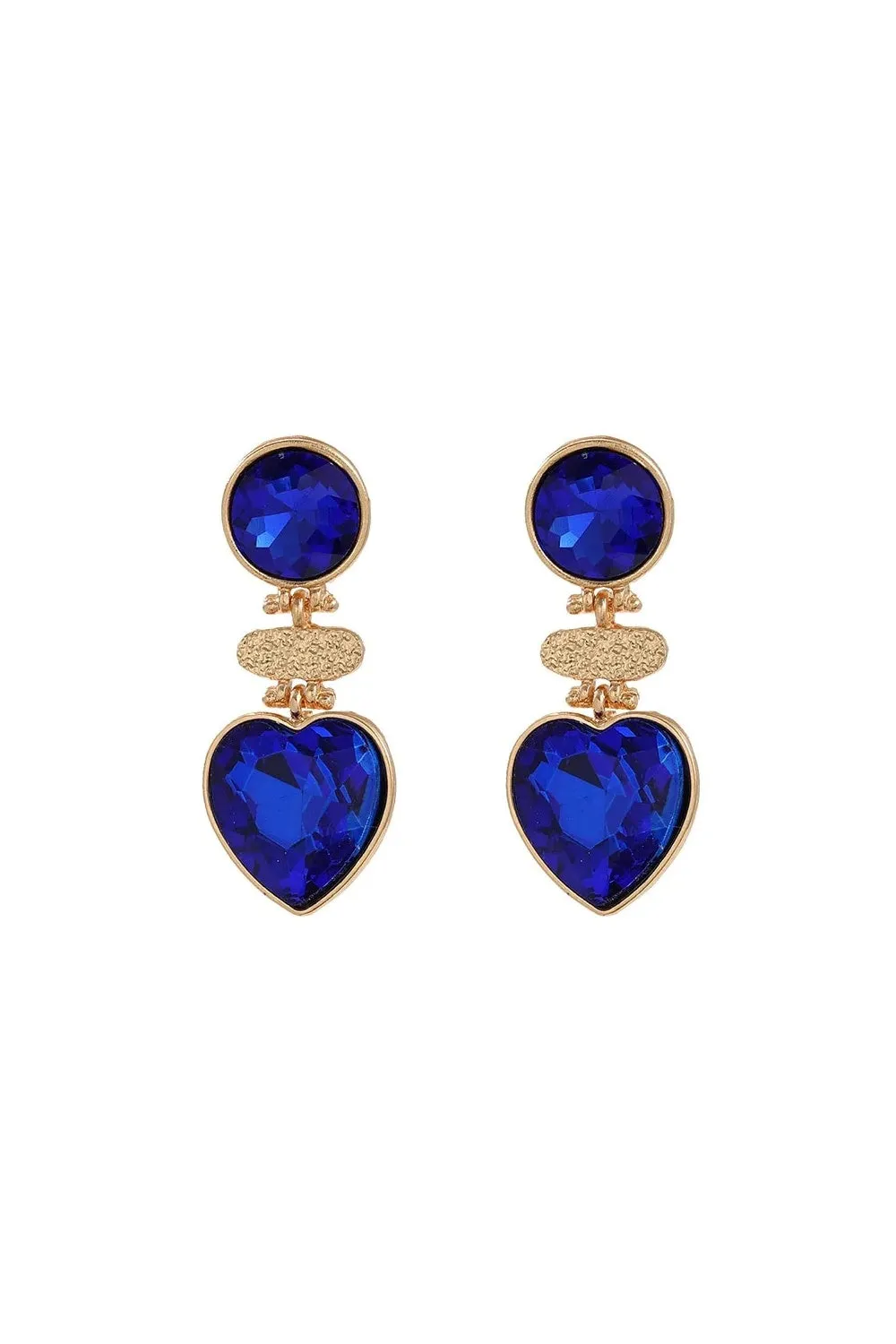 HEART OF THE OCEAN EARRINGS BLUE