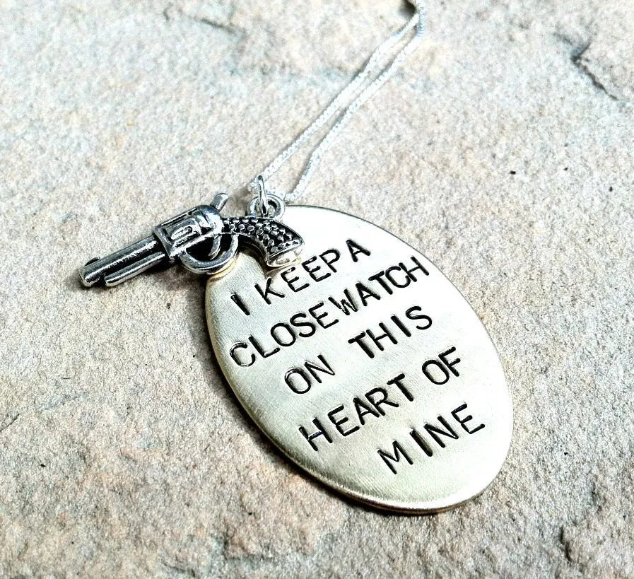 I Keep A Close Watch On This Heart Of Mine Necklace