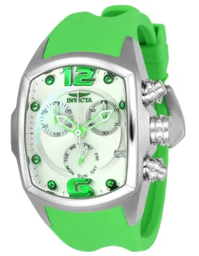 INVICTA Lupah Womens Watch - Stainless Steel - Sub-dials - Green Polyurethane