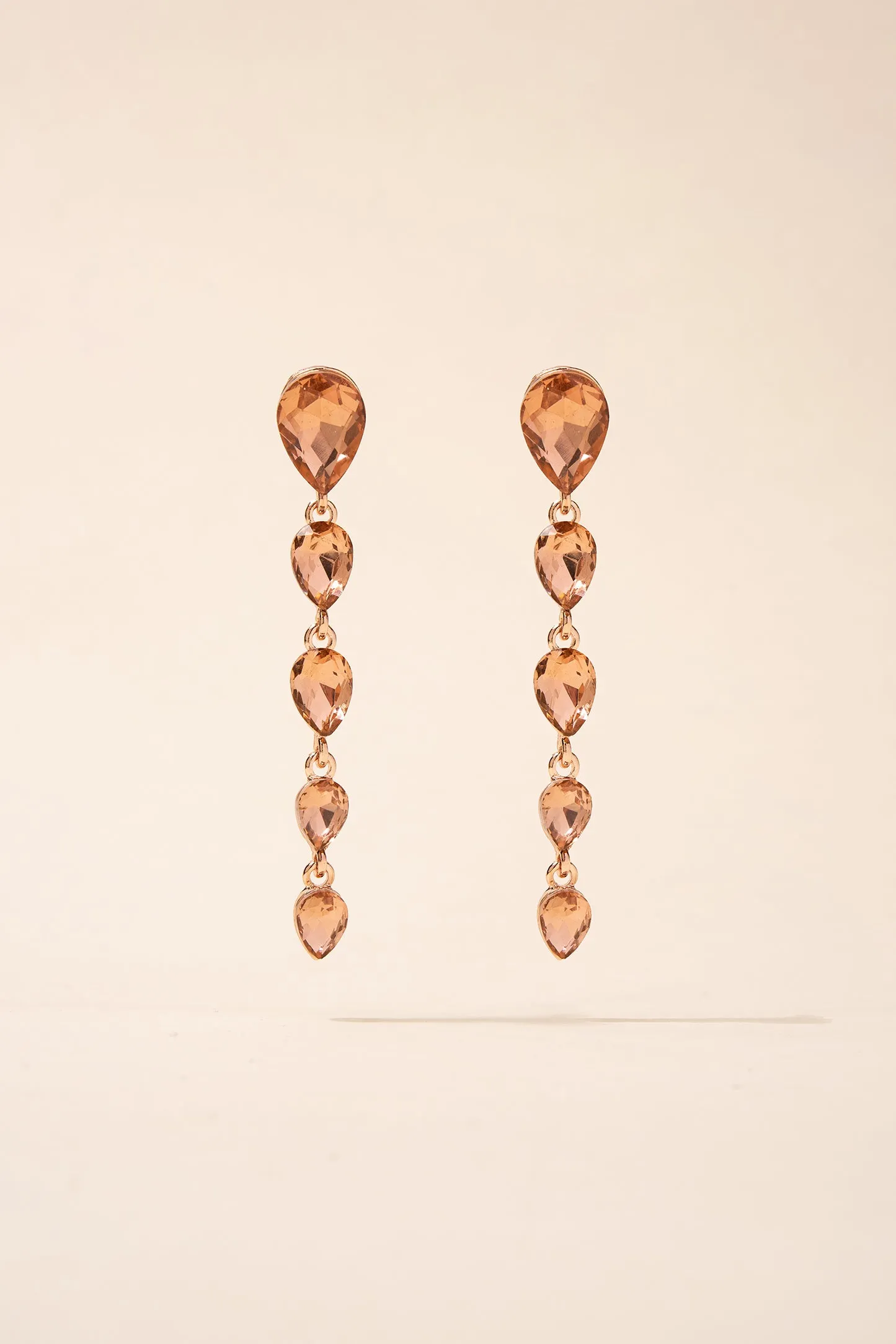 Isla Teardrop 5-Tiered Drop Earrings