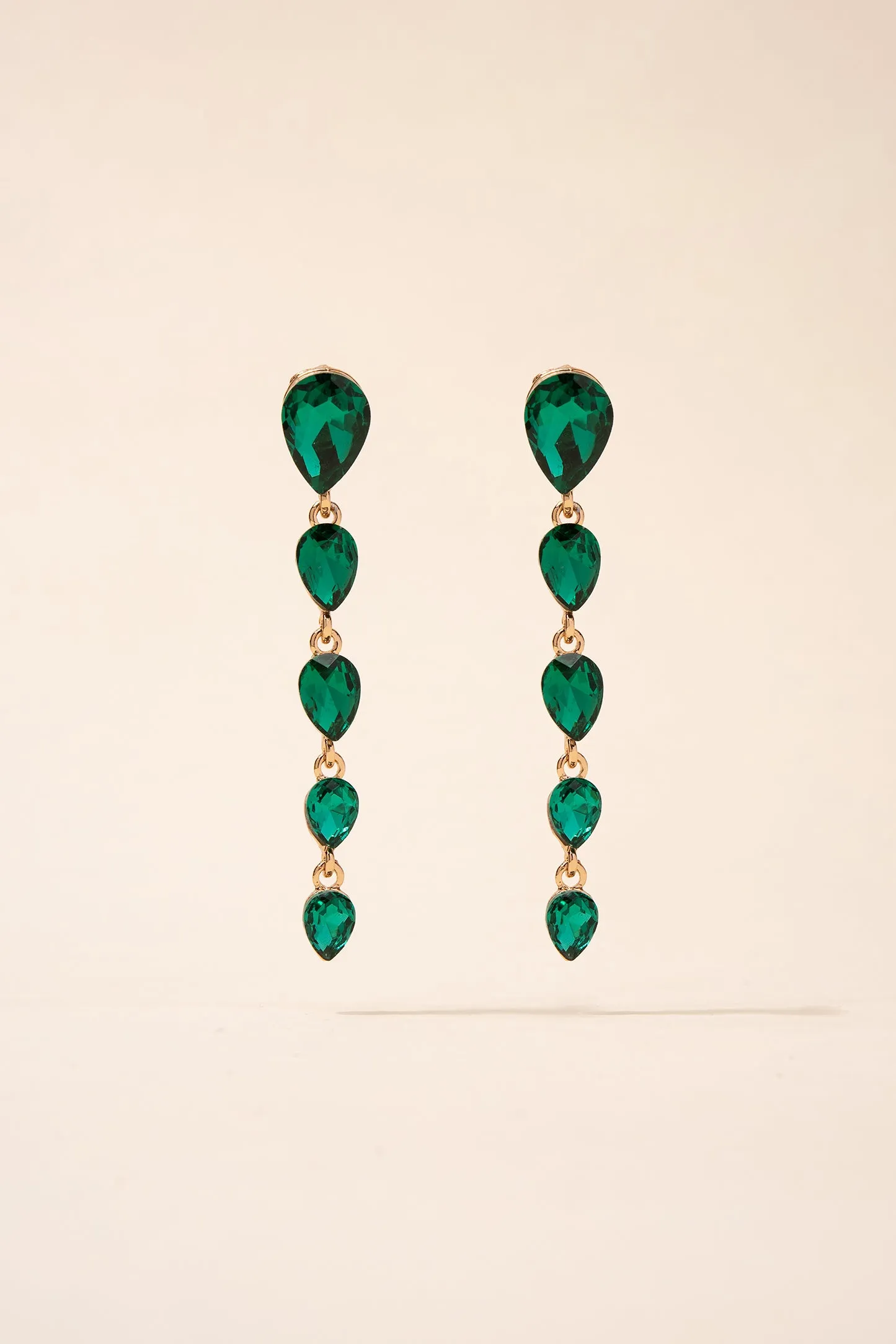 Isla Teardrop 5-Tiered Drop Earrings