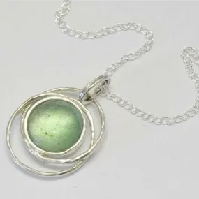 Israeli Roman glass necklace for woman. Amazing Sterling silver necklace set with authentic Roman glass