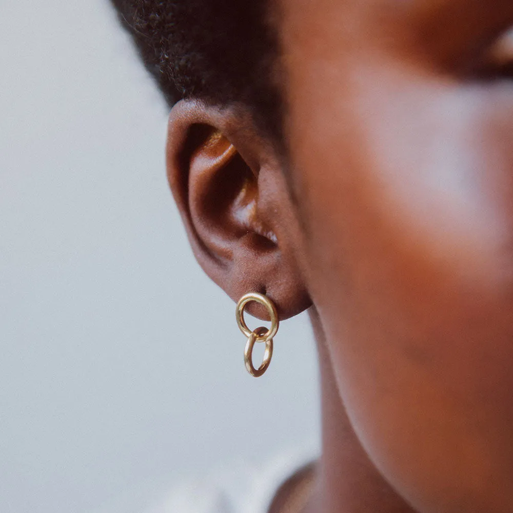 Kumi Mini Hoop Stud Earrings