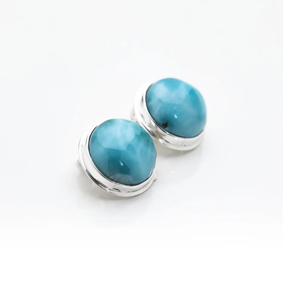 Larimar Clip On Earrings Maggie