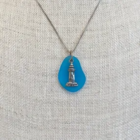 Lighthouse Sea Glass Necklace