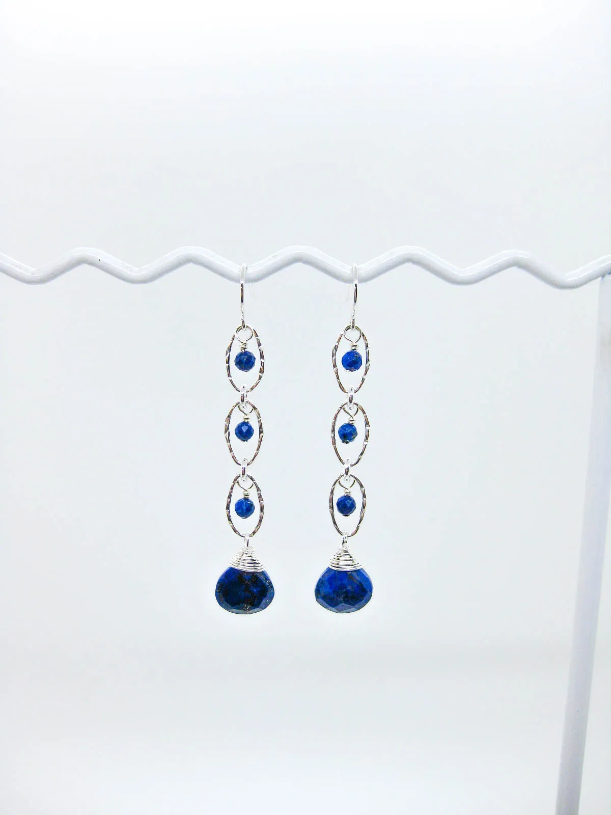 Lilac: Lapis Earrings - e724