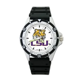 Louisiana State University Mens Option Watch - Rubber Strap - Color Logo