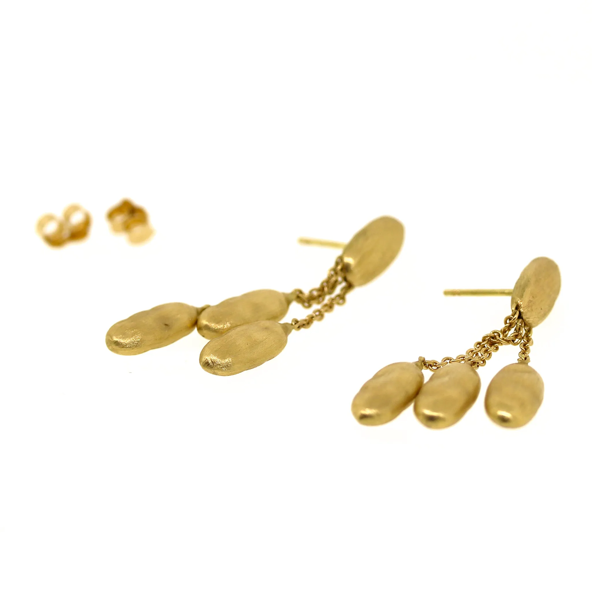 Marco Bicego 3 Strands 18kt Yellow Gold Drop Earrings