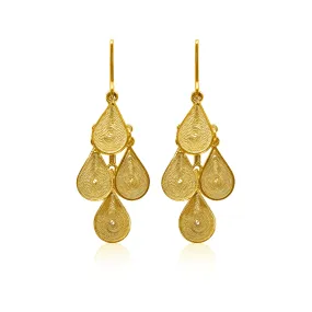 MARGARITA GOLD MEDIUM EARRINGS FILIGREE