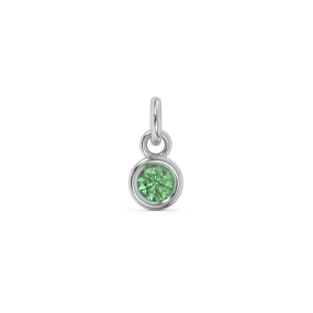 May Birthstone Charm | Sterling Silver