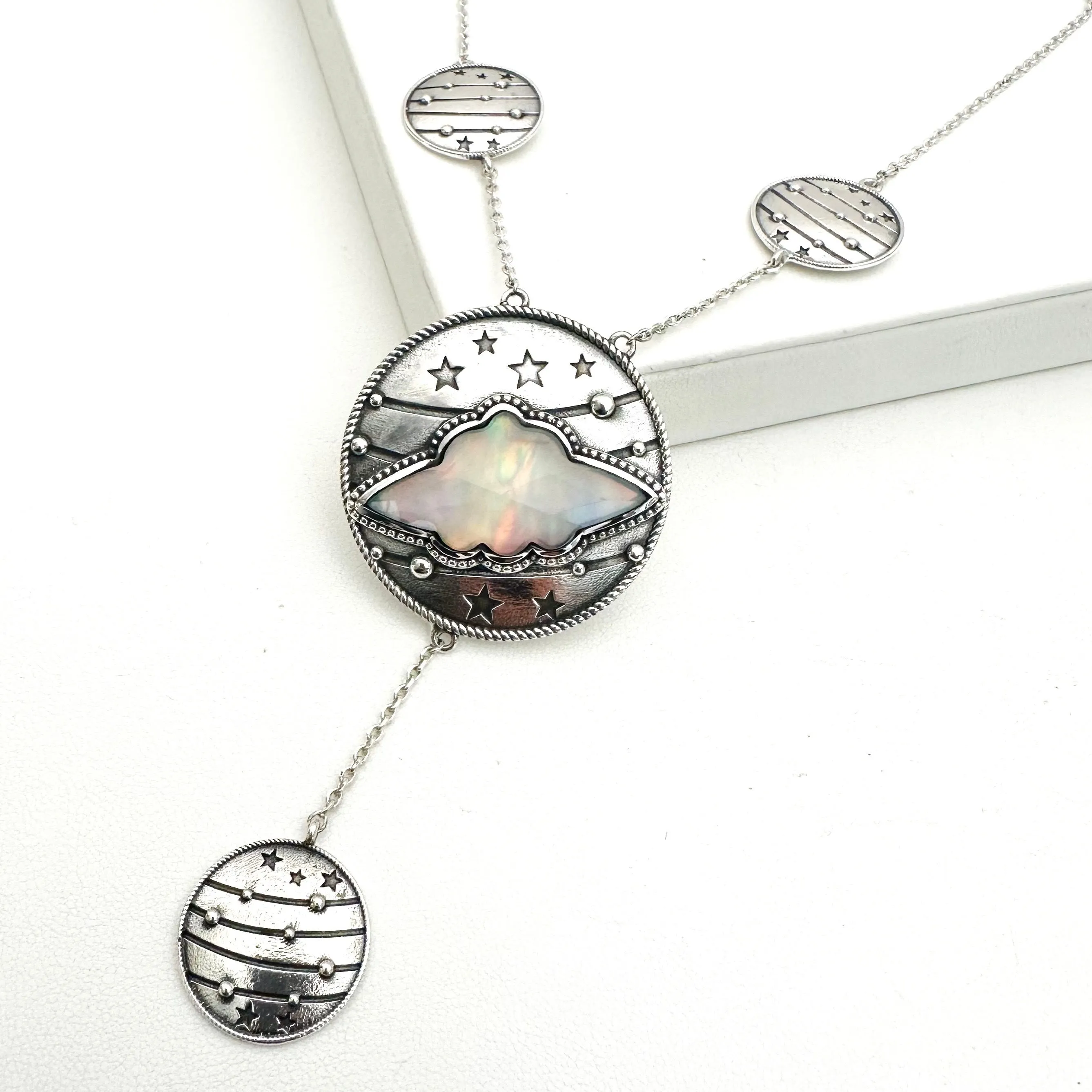 Mega Flyer Saucer Necklace