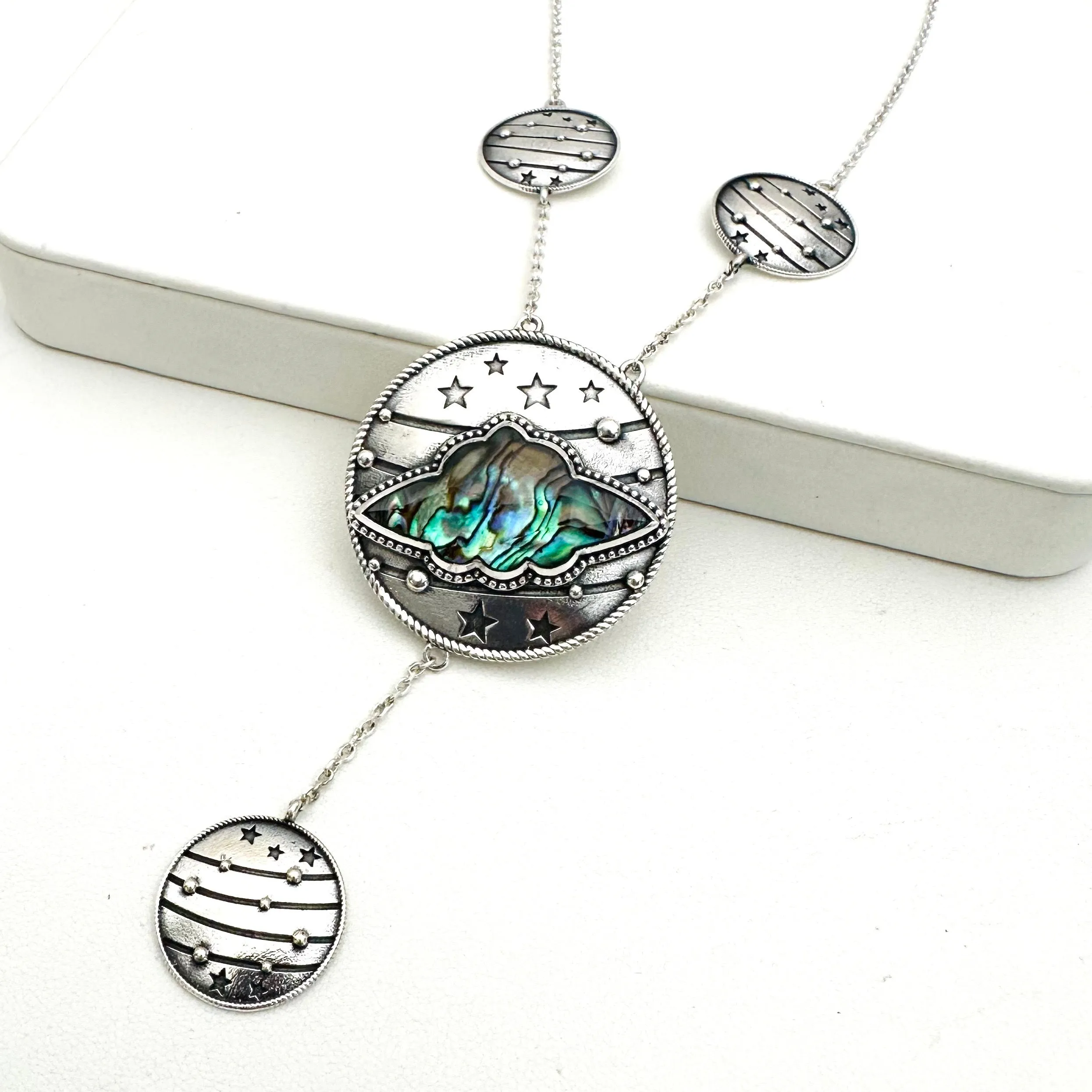 Mega Flyer Saucer Necklace