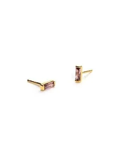 Mini Gem Stud Earring