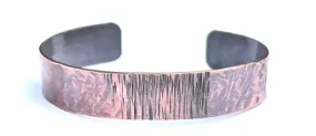 Multi Textured Copper Cuff Bracelet