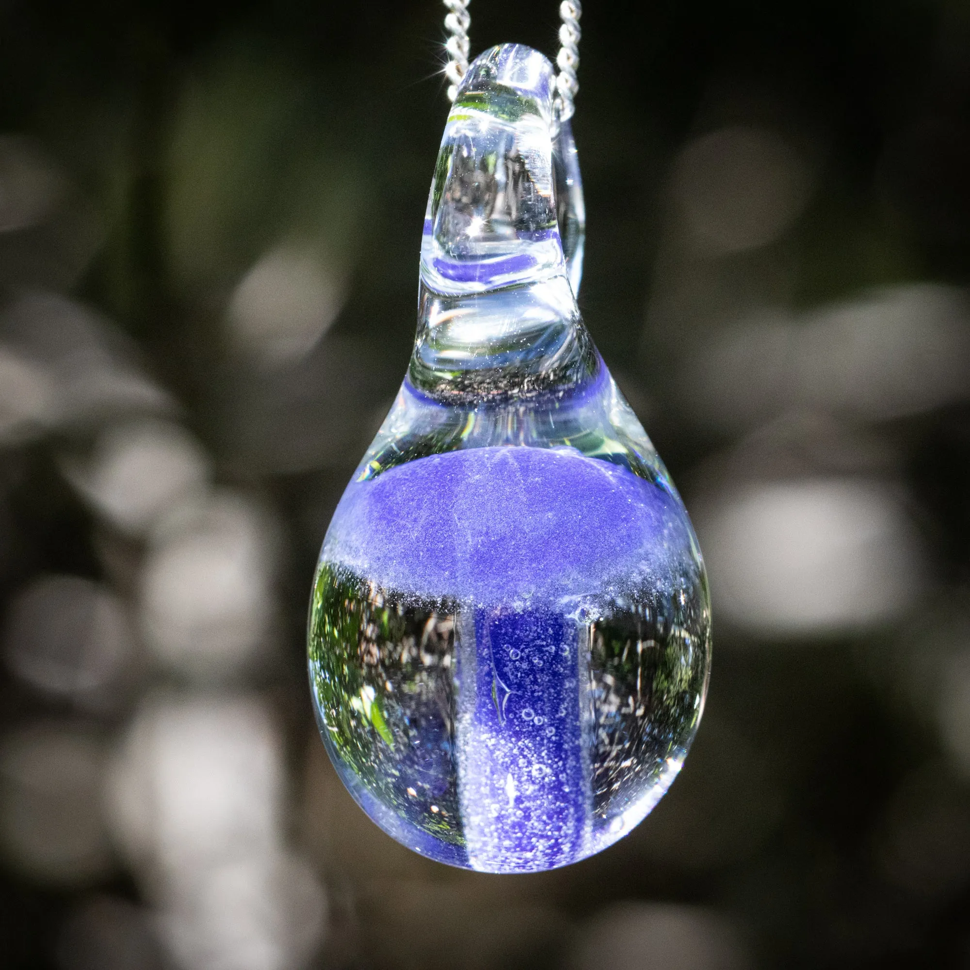 Mushroom Pendant with Infused Cremation Ash