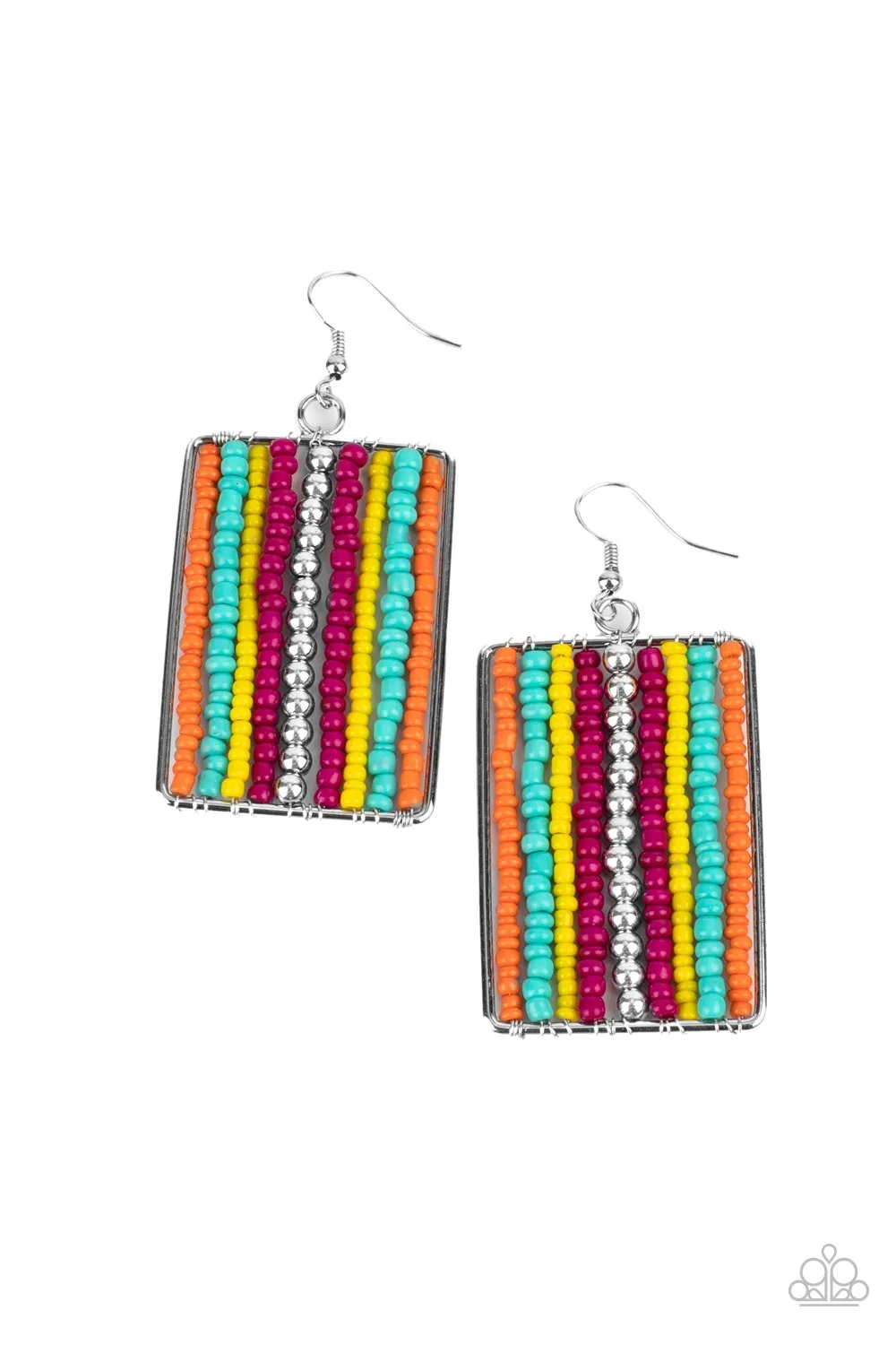 Paparazzi Beadwork Wonder Multi Seed Beads Earrings