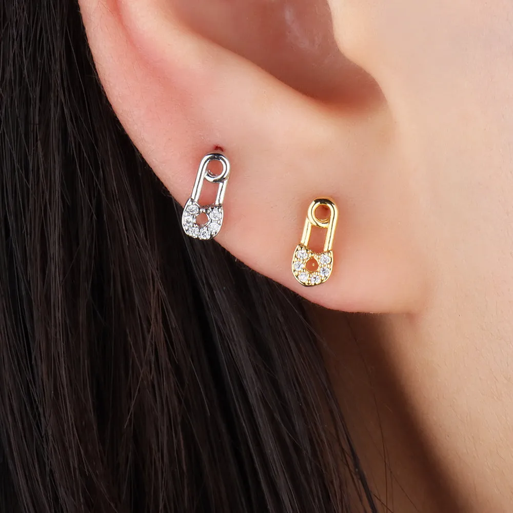 Paper Clip Studs