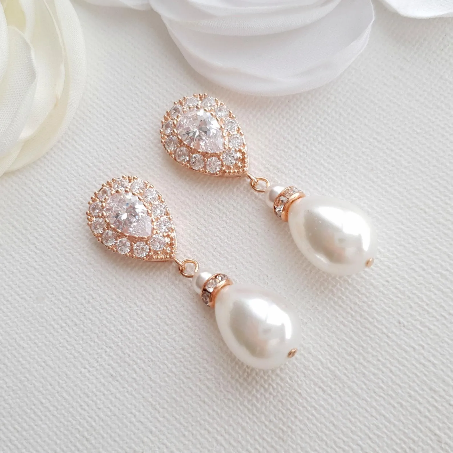 Pearl Drop Earrings- Penelope