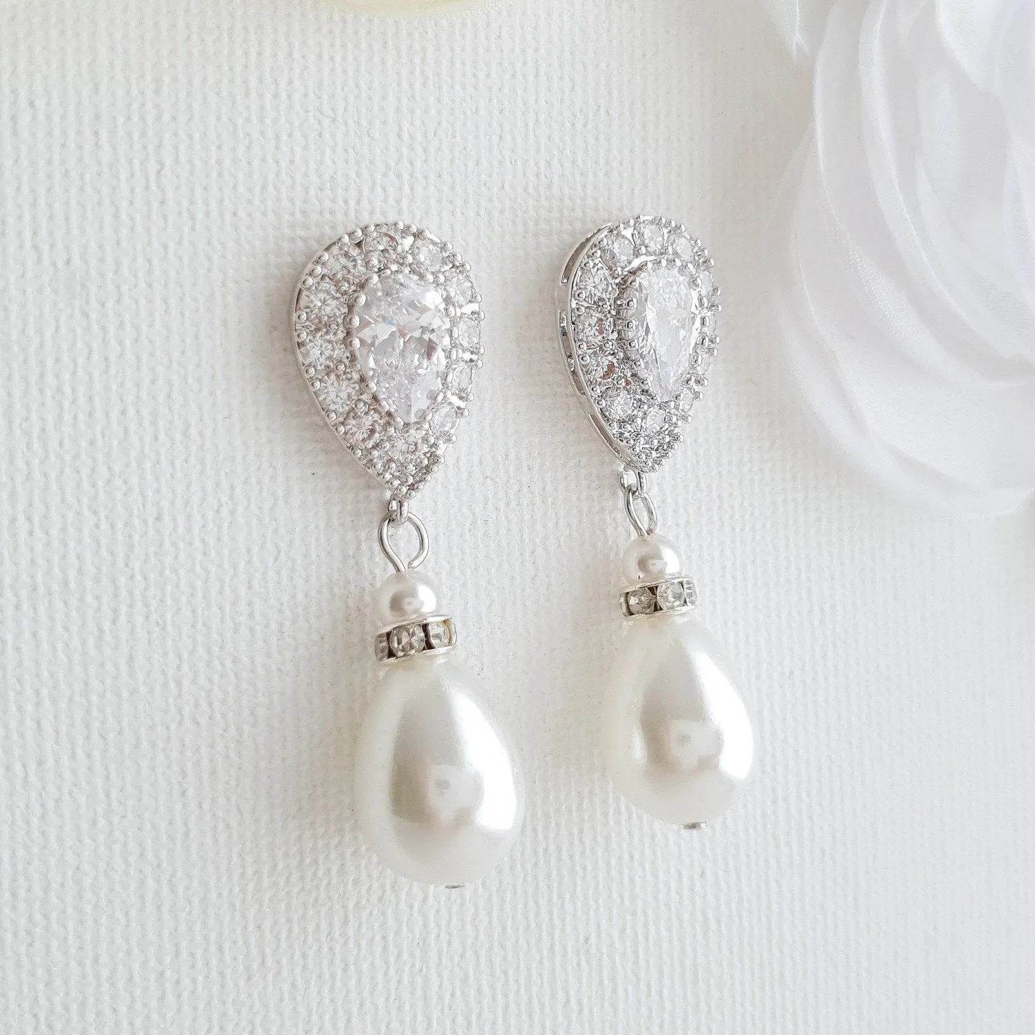 Pearl Drop Earrings- Penelope