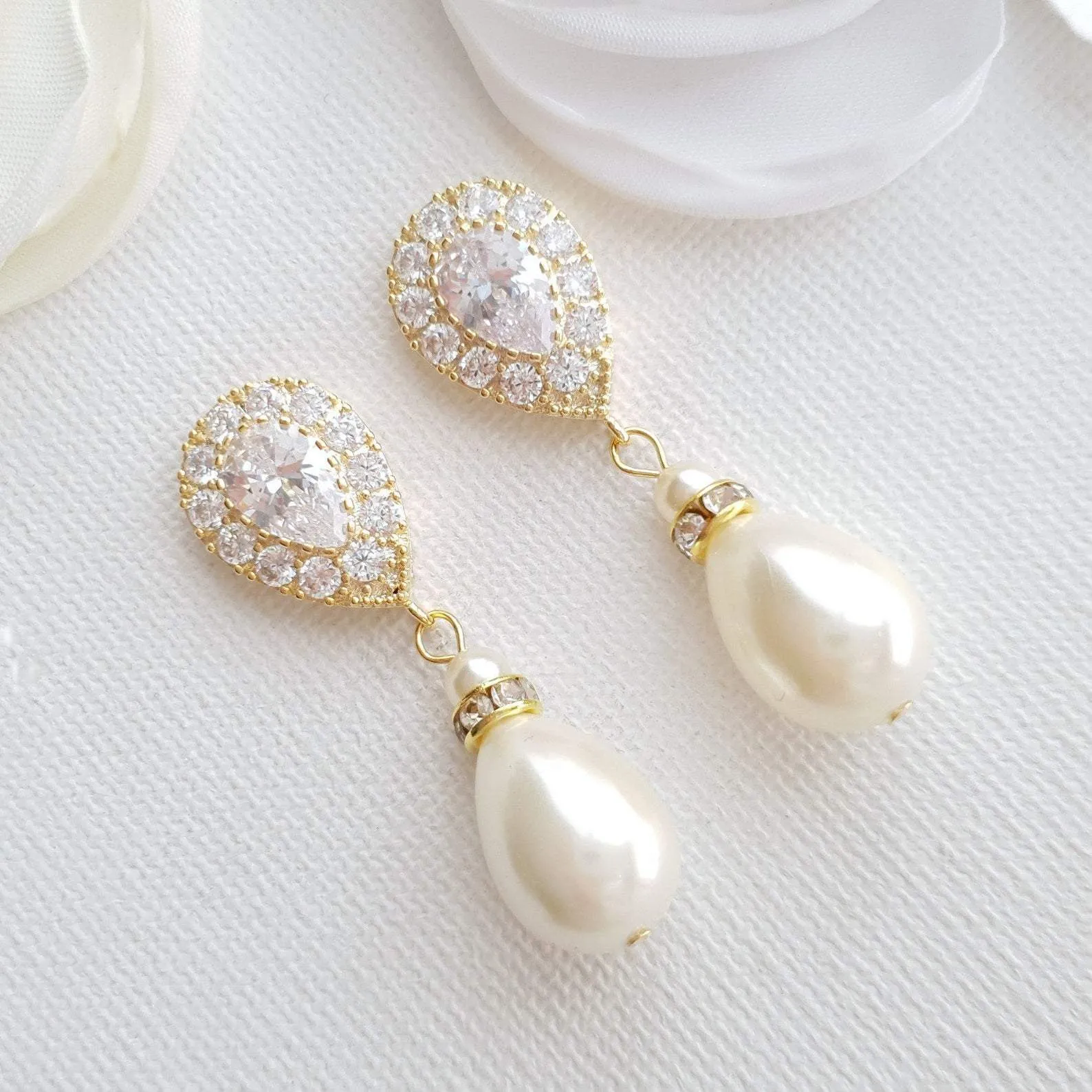 Pearl Drop Earrings- Penelope