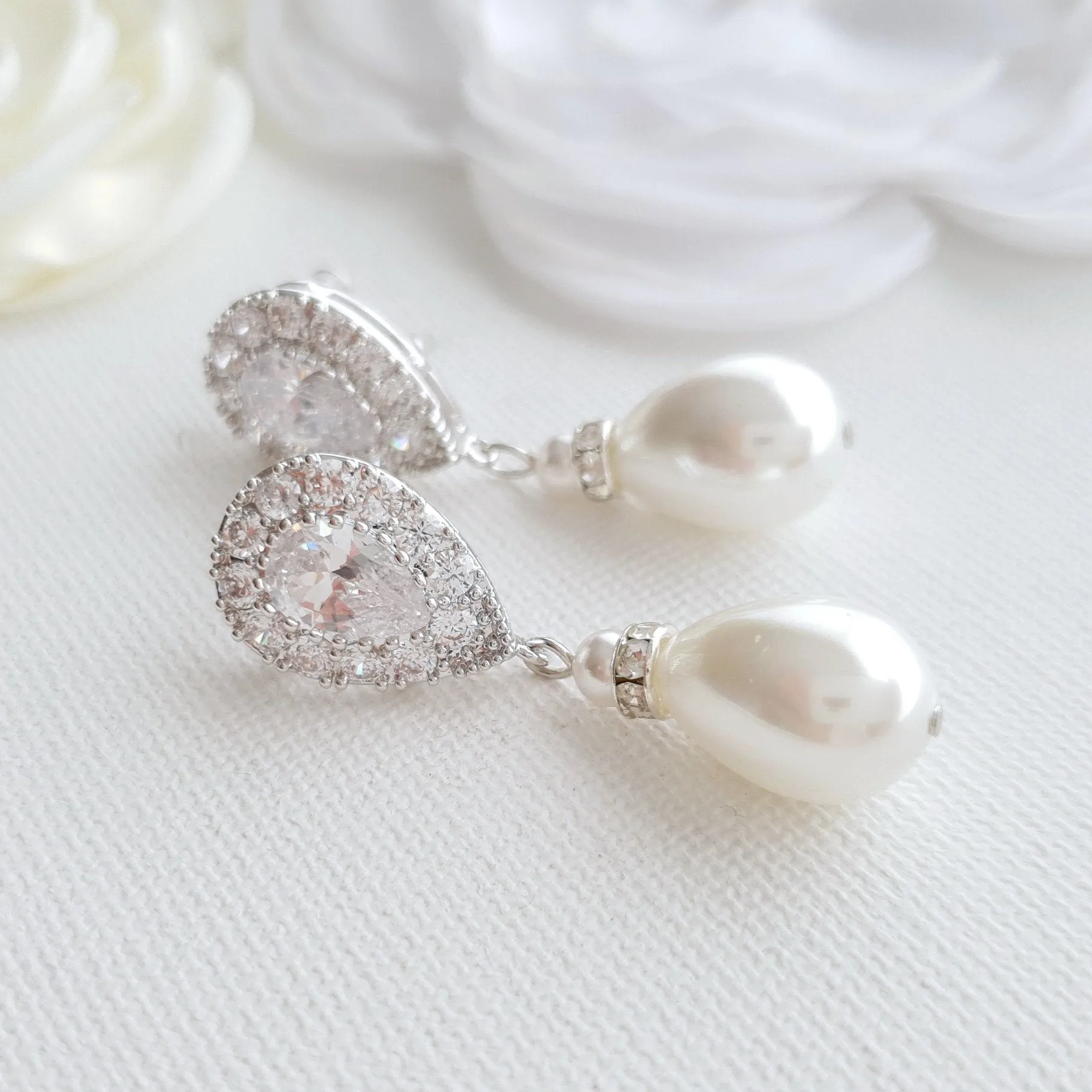 Pearl Drop Earrings- Penelope