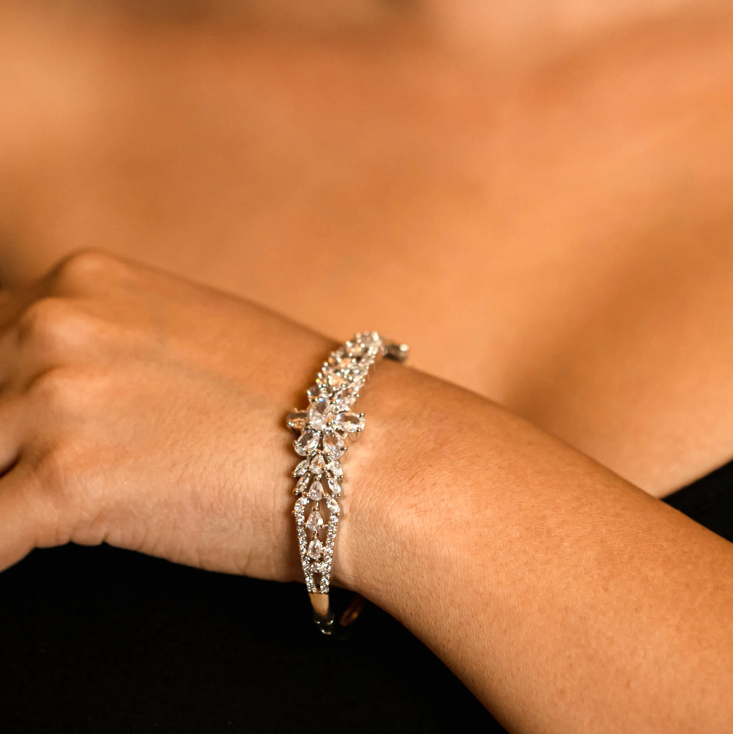 Radiance in White Rhodium Bracelet