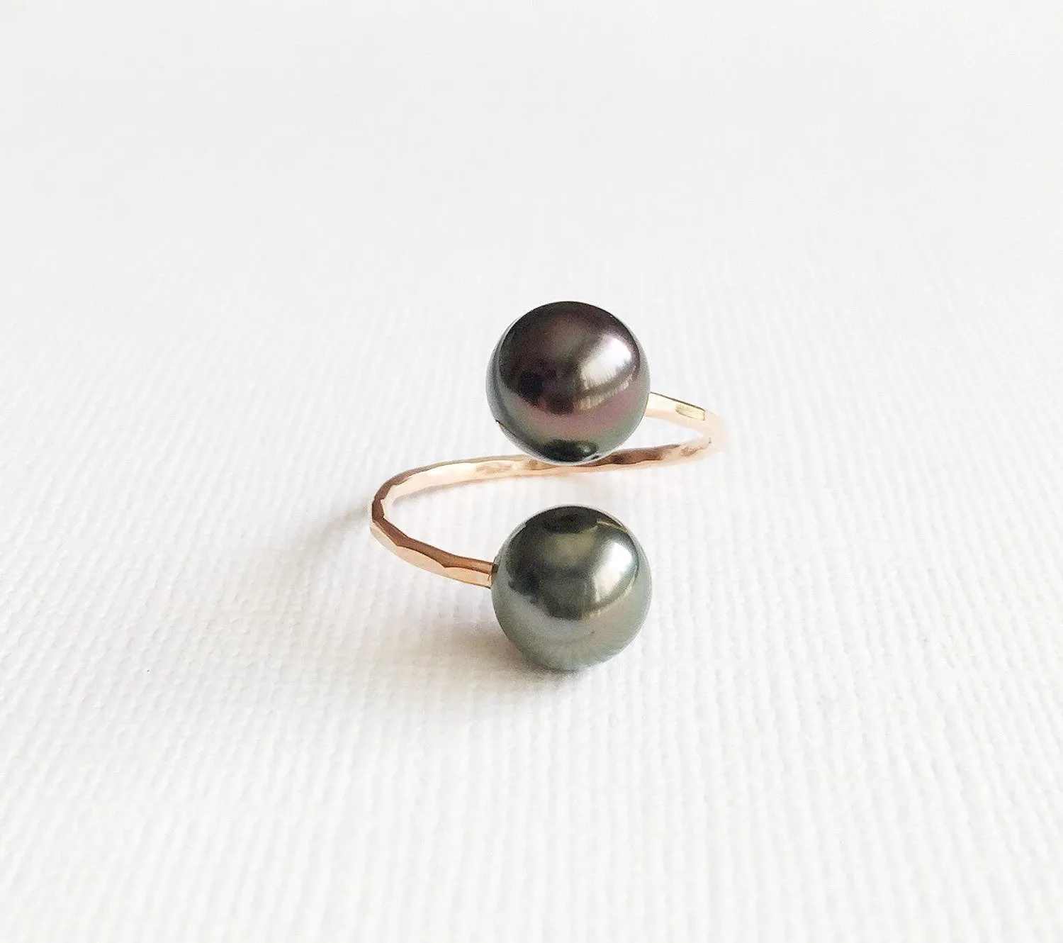 Ring Leia - tahitian pearls ( R144)