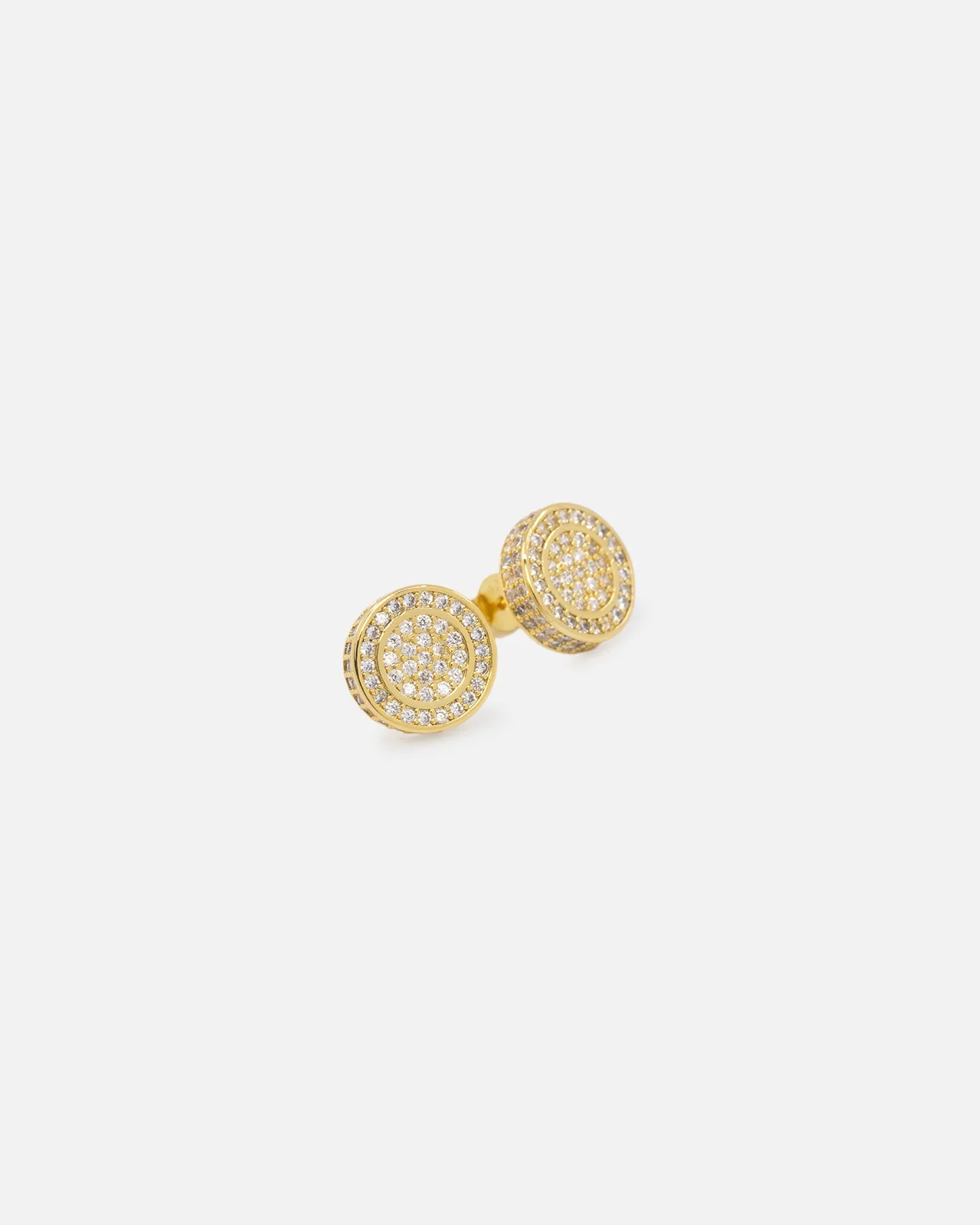 Saint Morta Stadium Earring Iced Gold