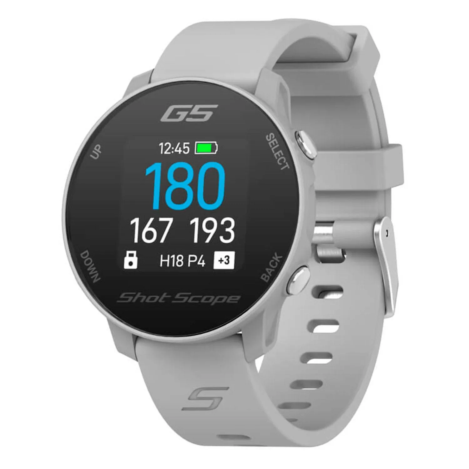 Shot Scope G5 GPS Golf Watch - Grey