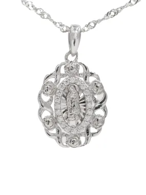 Silver Rosa Lupita Necklace