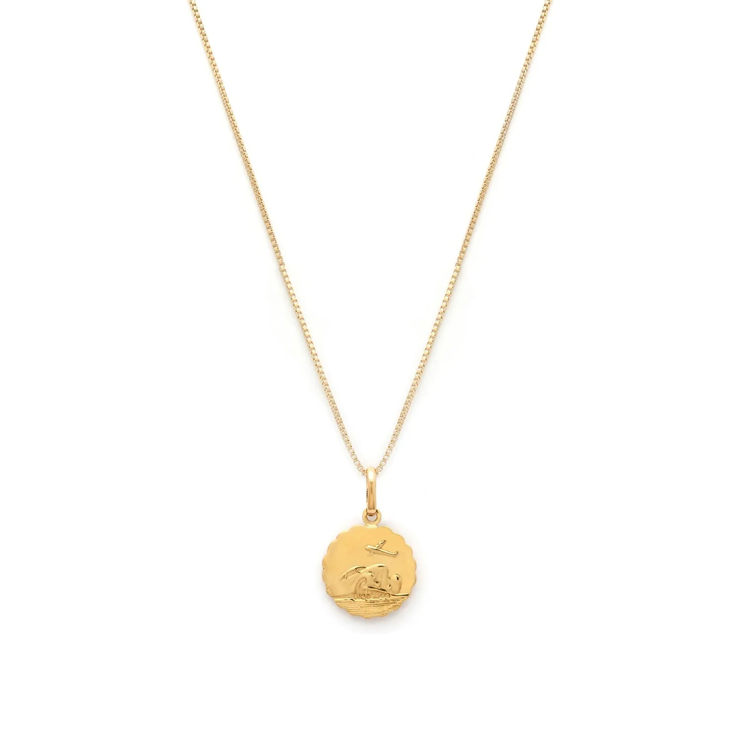 St Christopher Necklace | Gold