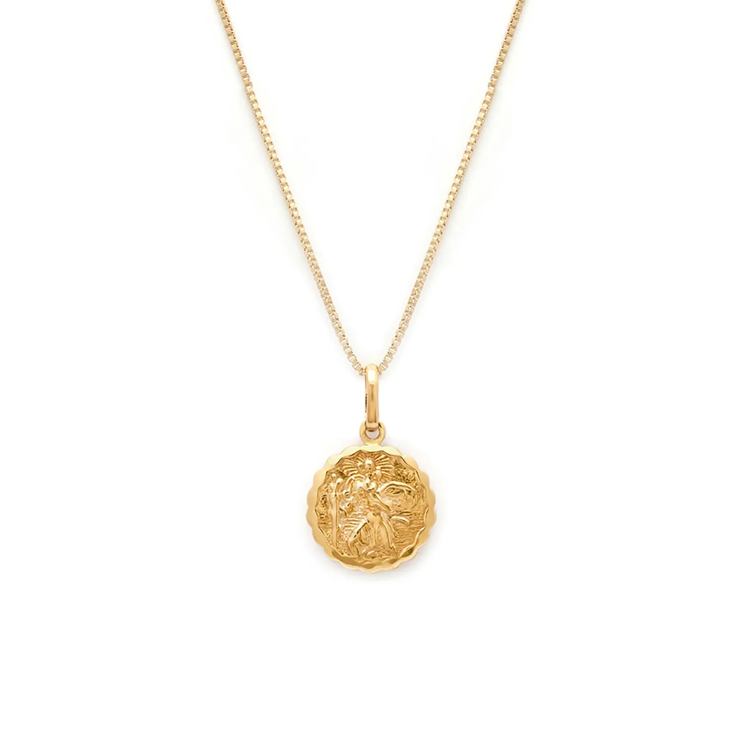 St Christopher Necklace | Gold