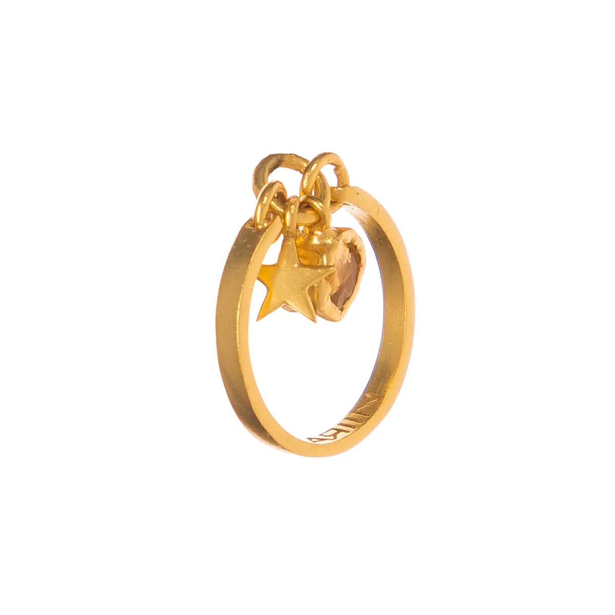 Star Of Citrine Ring