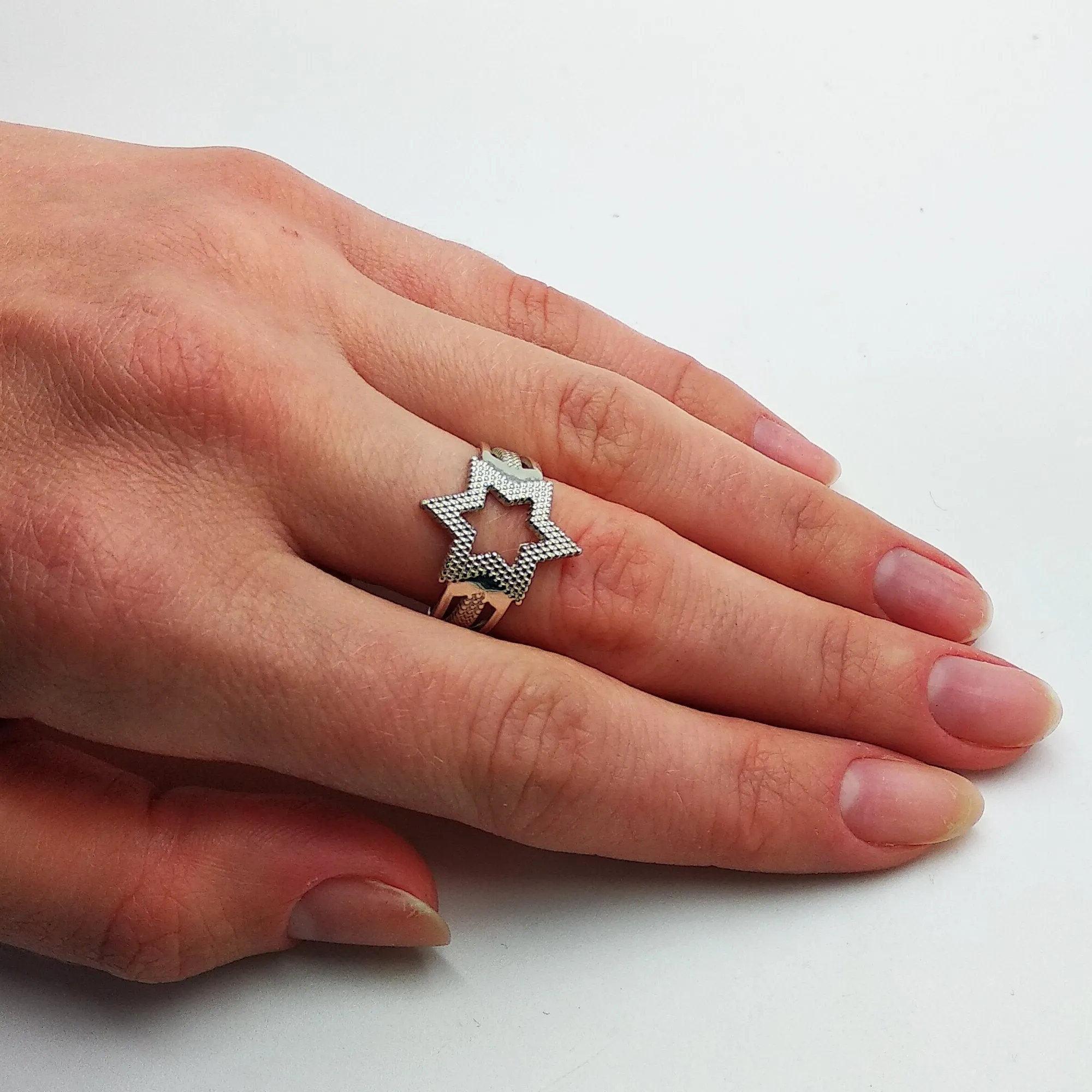 Star of David Ring, King Solomon Ring, Jewish Star, Sterling Silver Ring, Pinky Ring