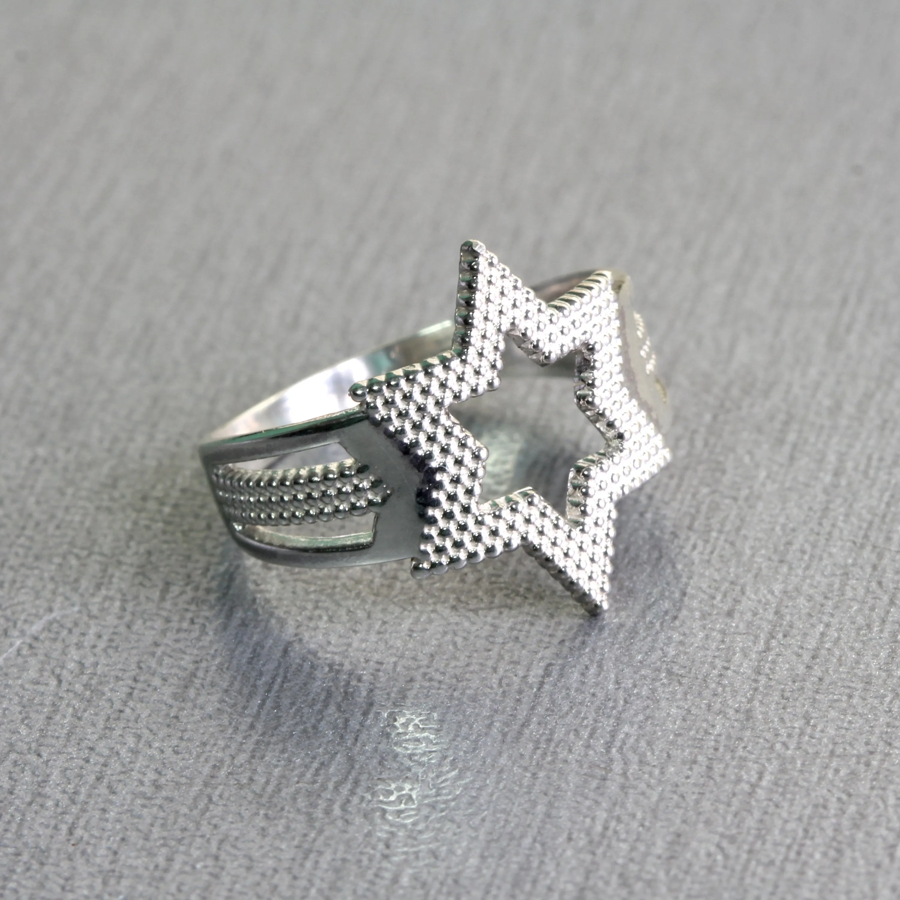 Star of David Ring, King Solomon Ring, Jewish Star, Sterling Silver Ring, Pinky Ring