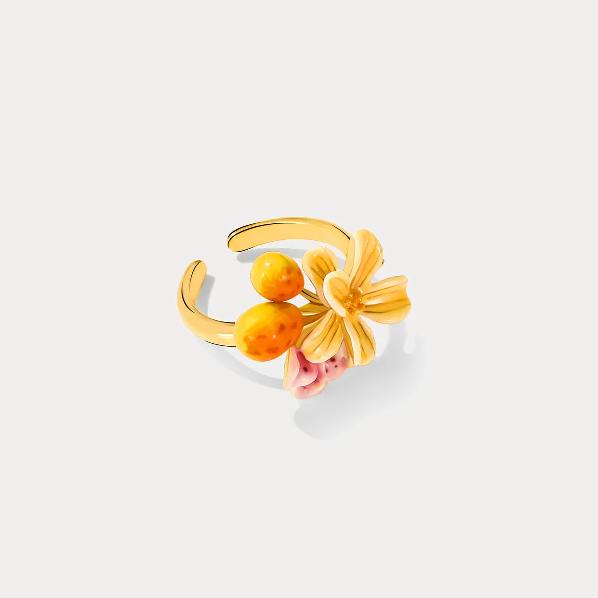 Sweet Pear Flower Ring