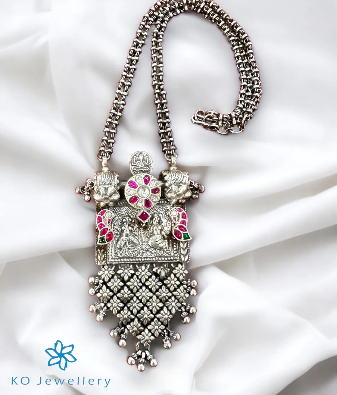 The Kushi Silver Antique Necklace