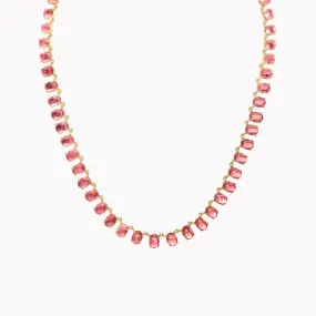 The Lena Peach Tourmaline Necklace