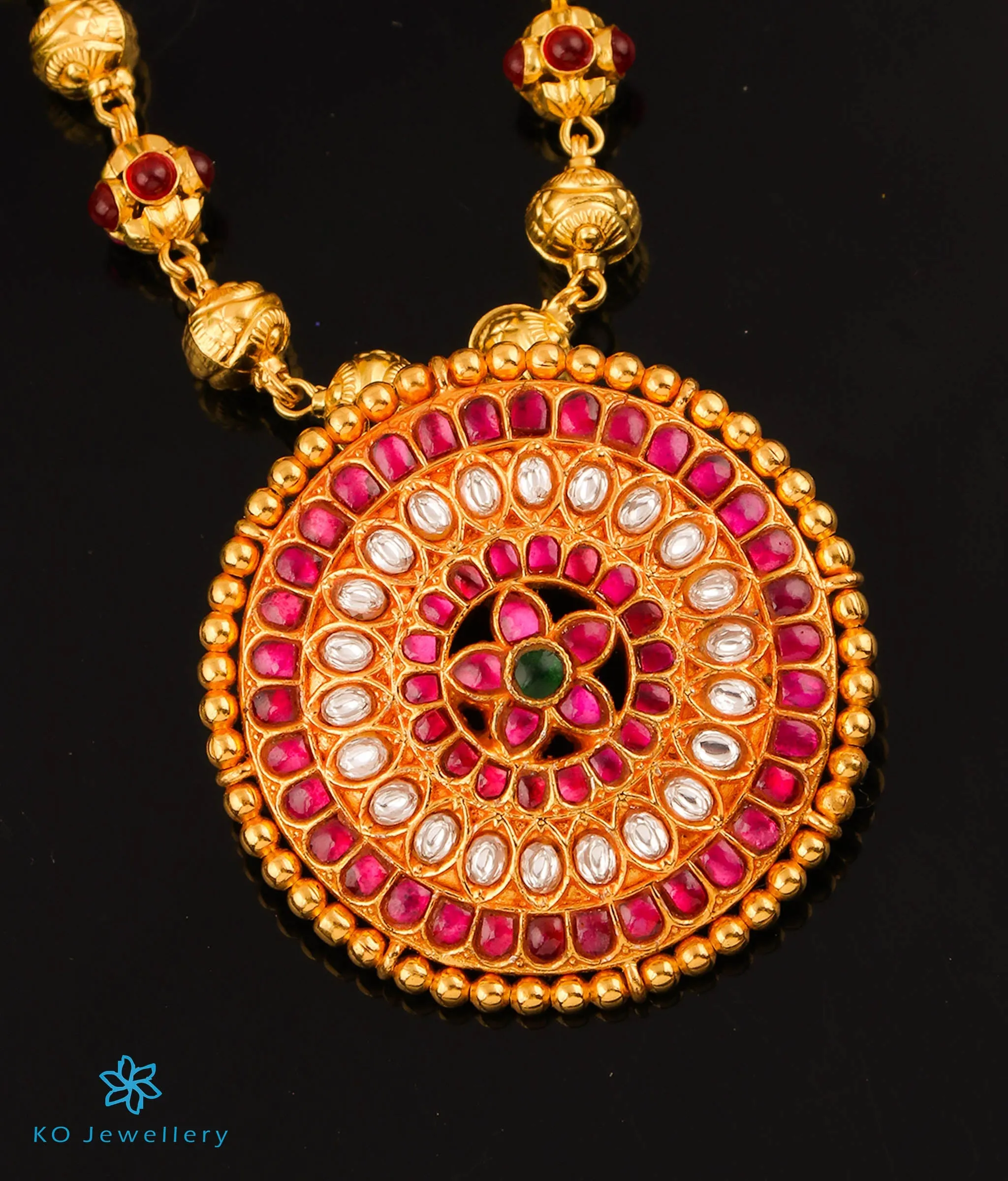 The Simran Silver Jadau Mohanmala Necklace