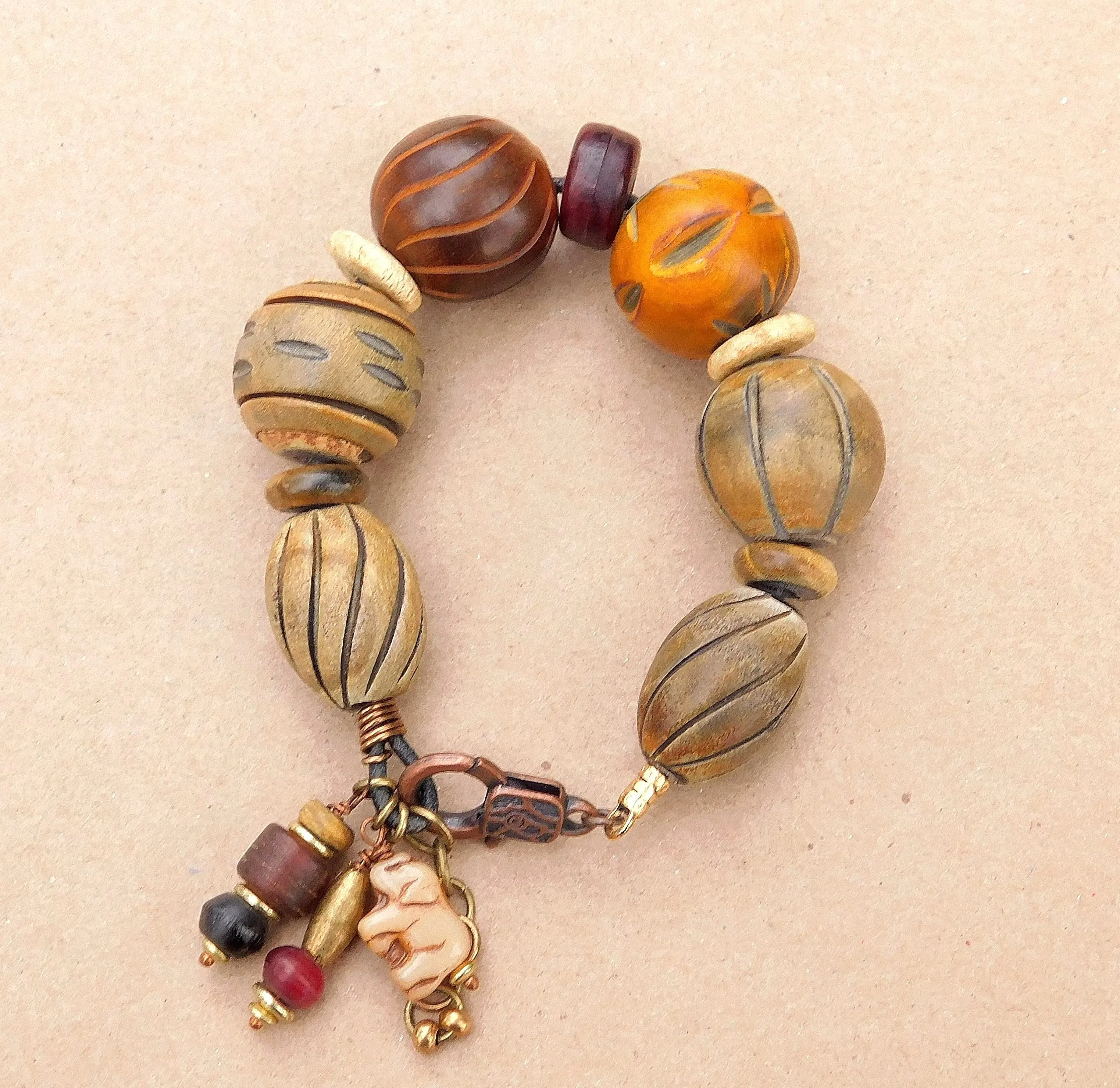 Tribal Inspired Earthtone Bracelet