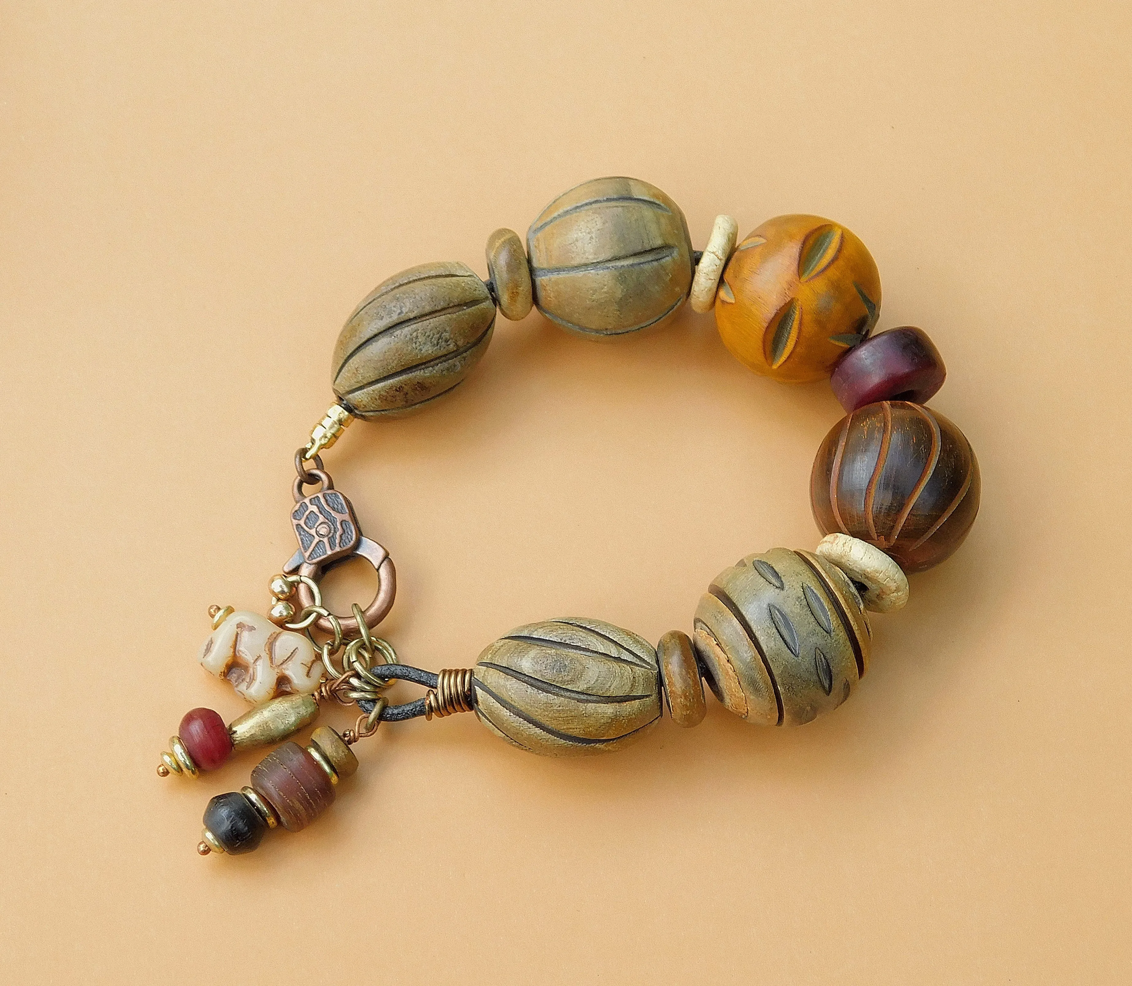 Tribal Inspired Earthtone Bracelet