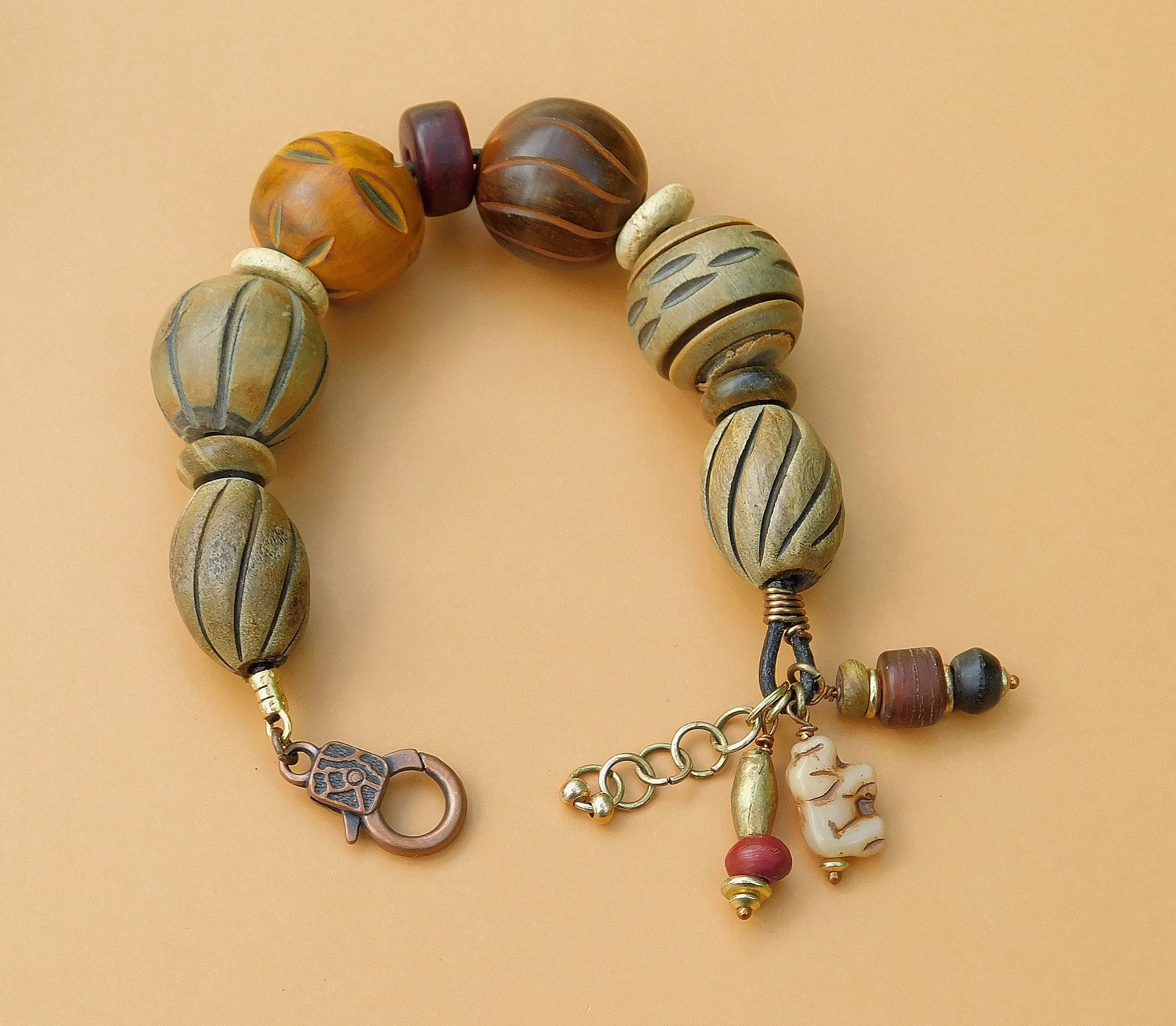 Tribal Inspired Earthtone Bracelet