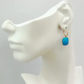 Turquiose Loop Drop Earrings