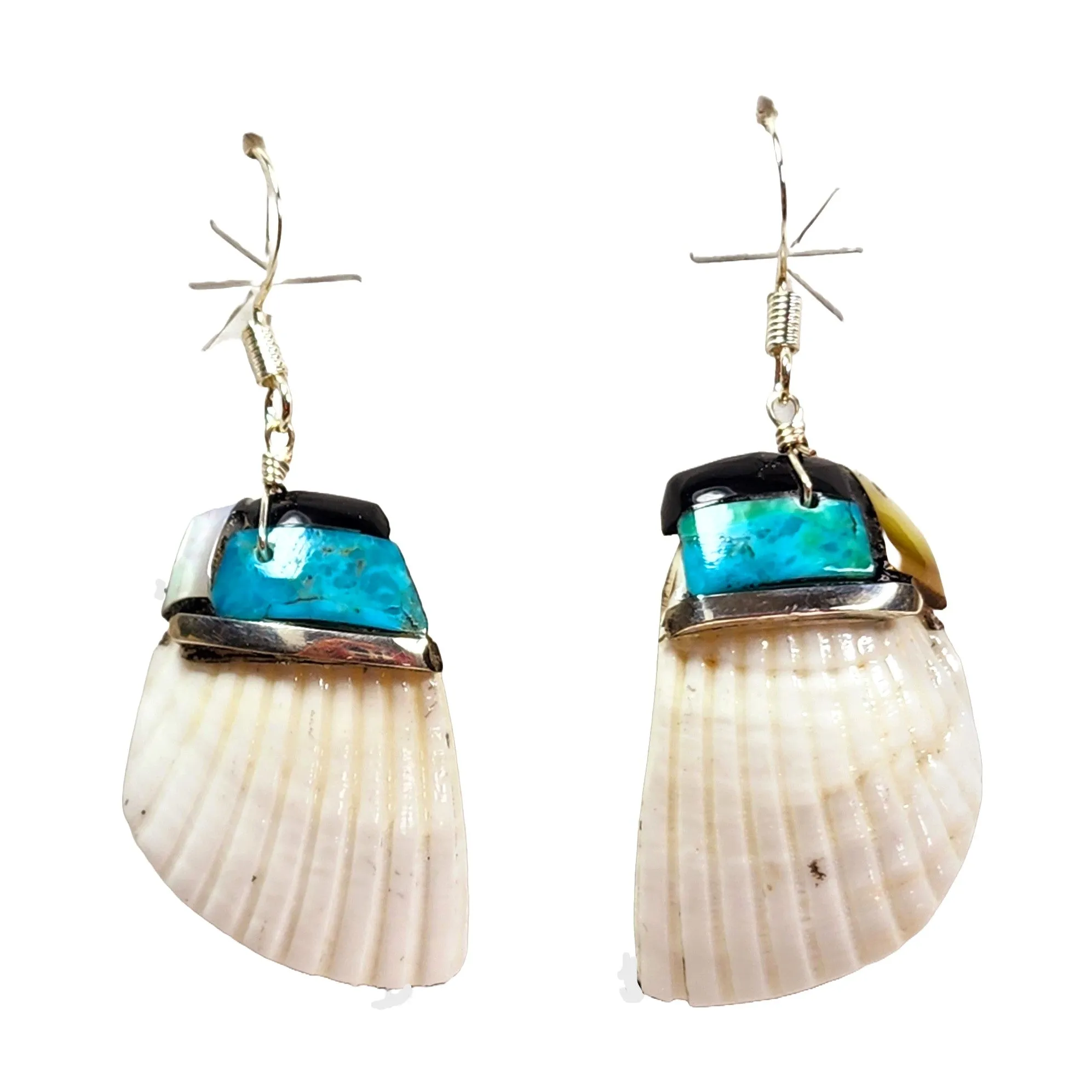 Turquoise & Shell Earrings