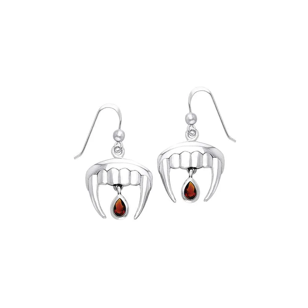 Vampire Fangs with Blood Drops Earrings