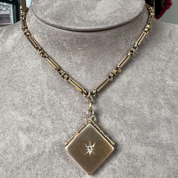 Victorian Fob Locket & Chain