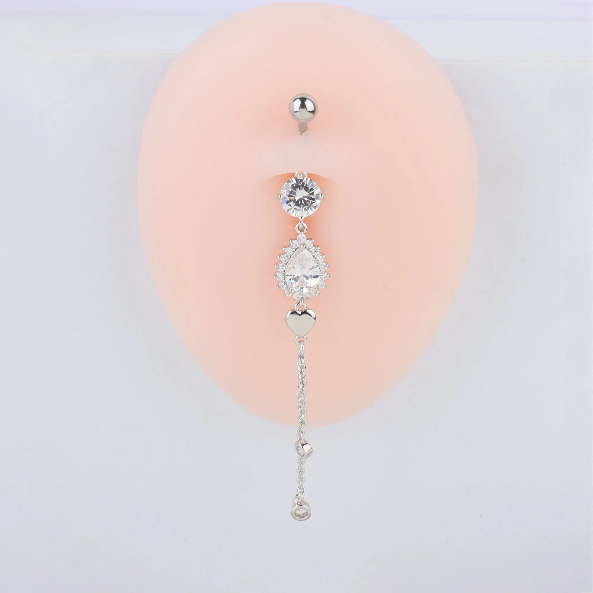 Water Drop Love Belly Ring