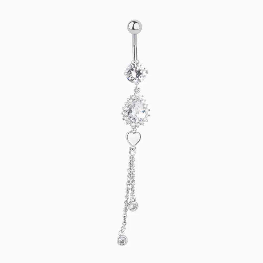 Water Drop Love Belly Ring