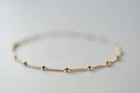 Wholesale Gold Satellite Bracelet- Gold Filled Beaded Bracelet, Beaded Chain, Dainty Bracelet, Delicate Bracelet, Simple Jewelry by HeirloomEnvy